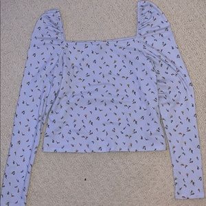 Floral purple long sleeve